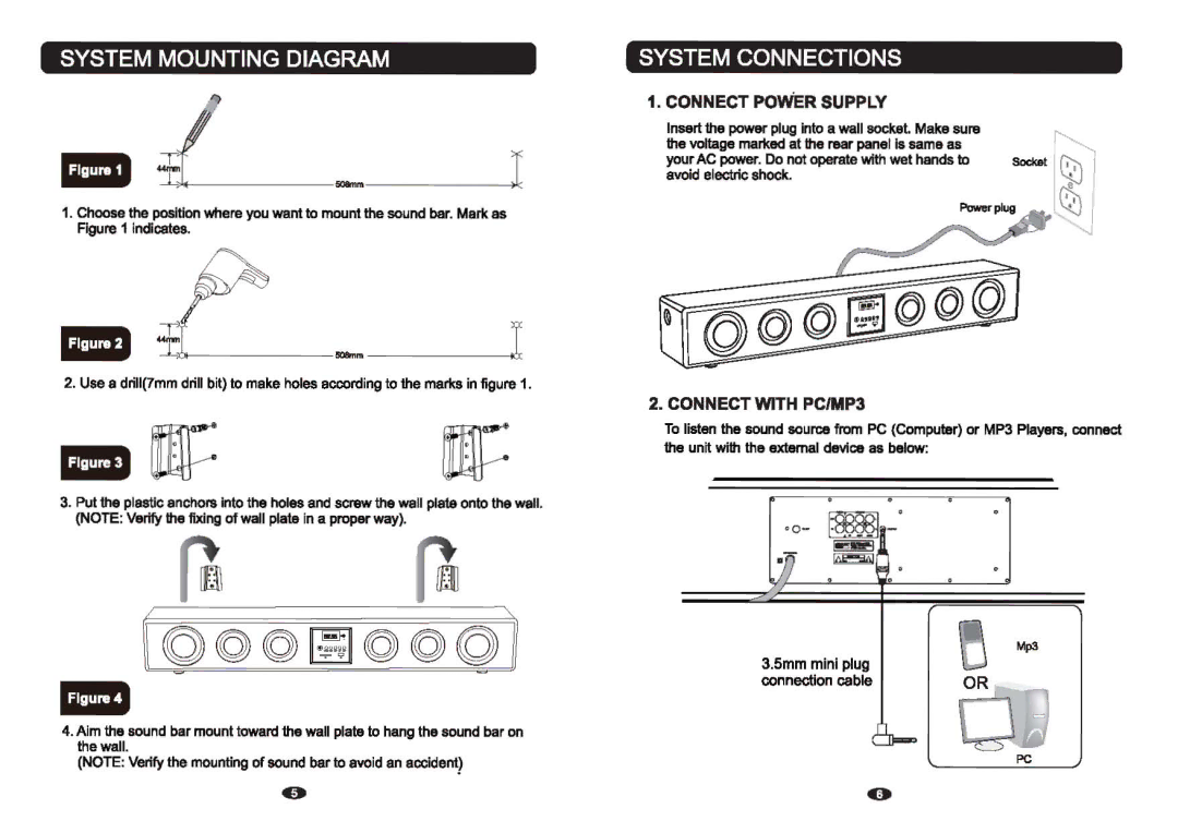 PYLE Audio PSBV400 owner manual ~-----------,I 