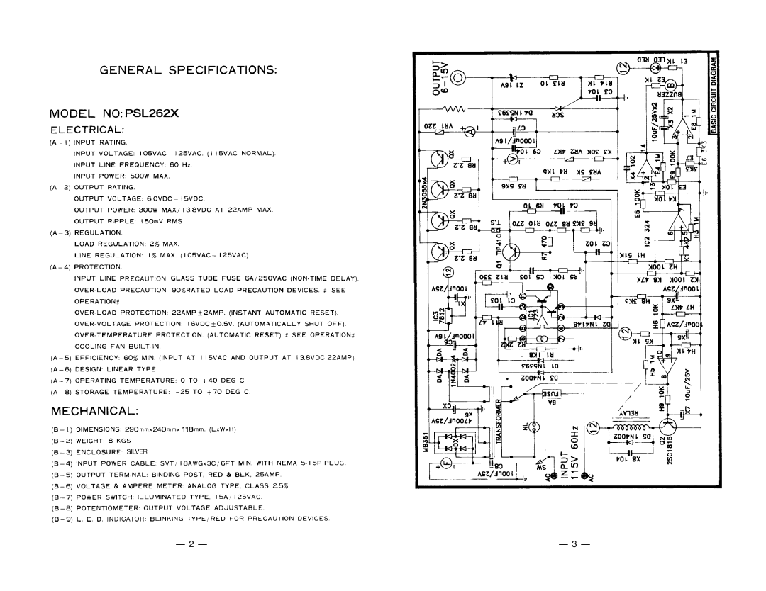 PYLE Audio PSL262X instruction manual 