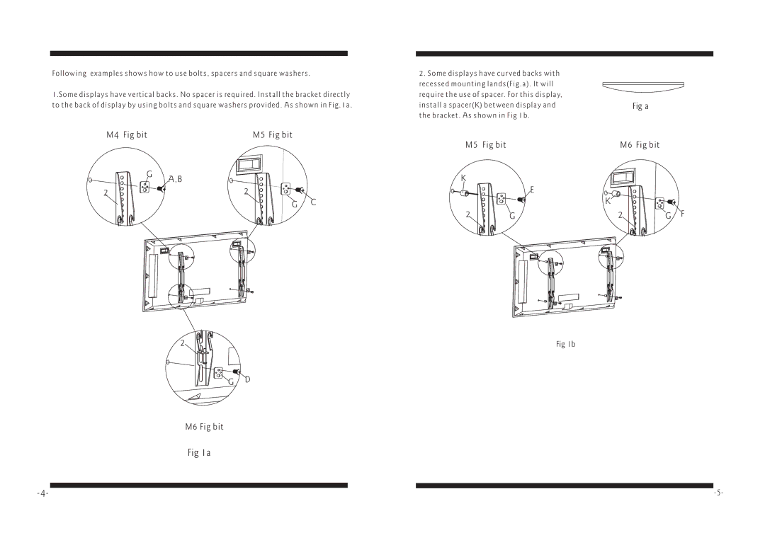 PYLE Audio PSW501SF manual M4 Fig bit M5 Fig bit, M5 Fig bit Fig a M6 Fig bit 