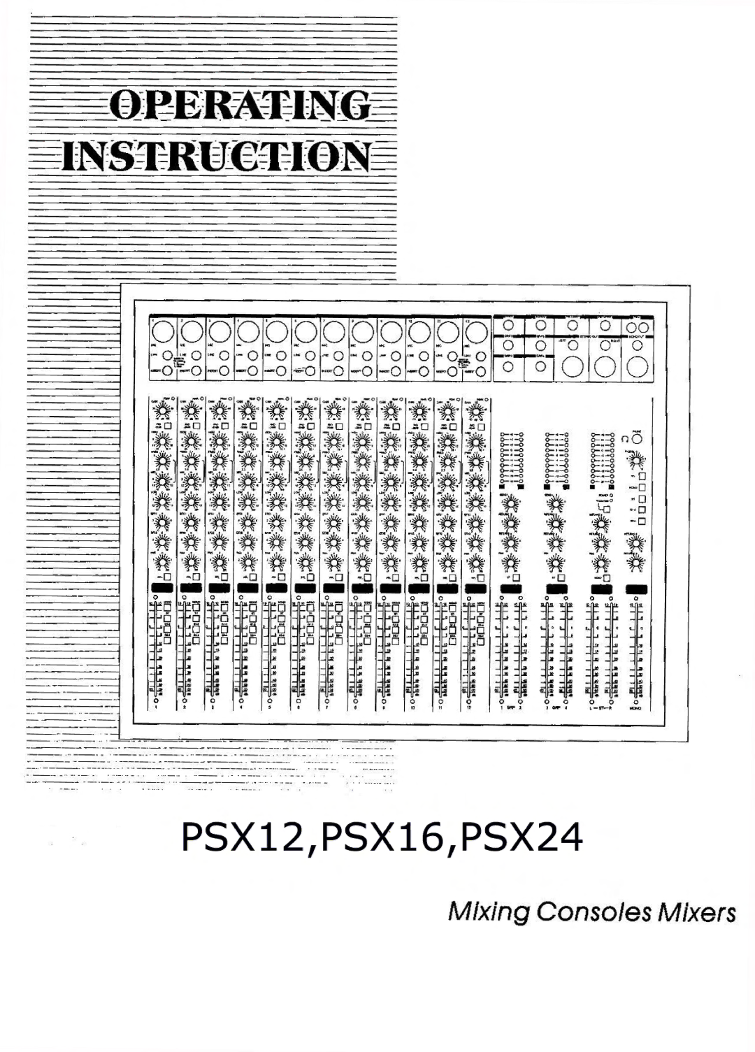 PYLE Audio PSX24, PSX12, PSX16 manual 