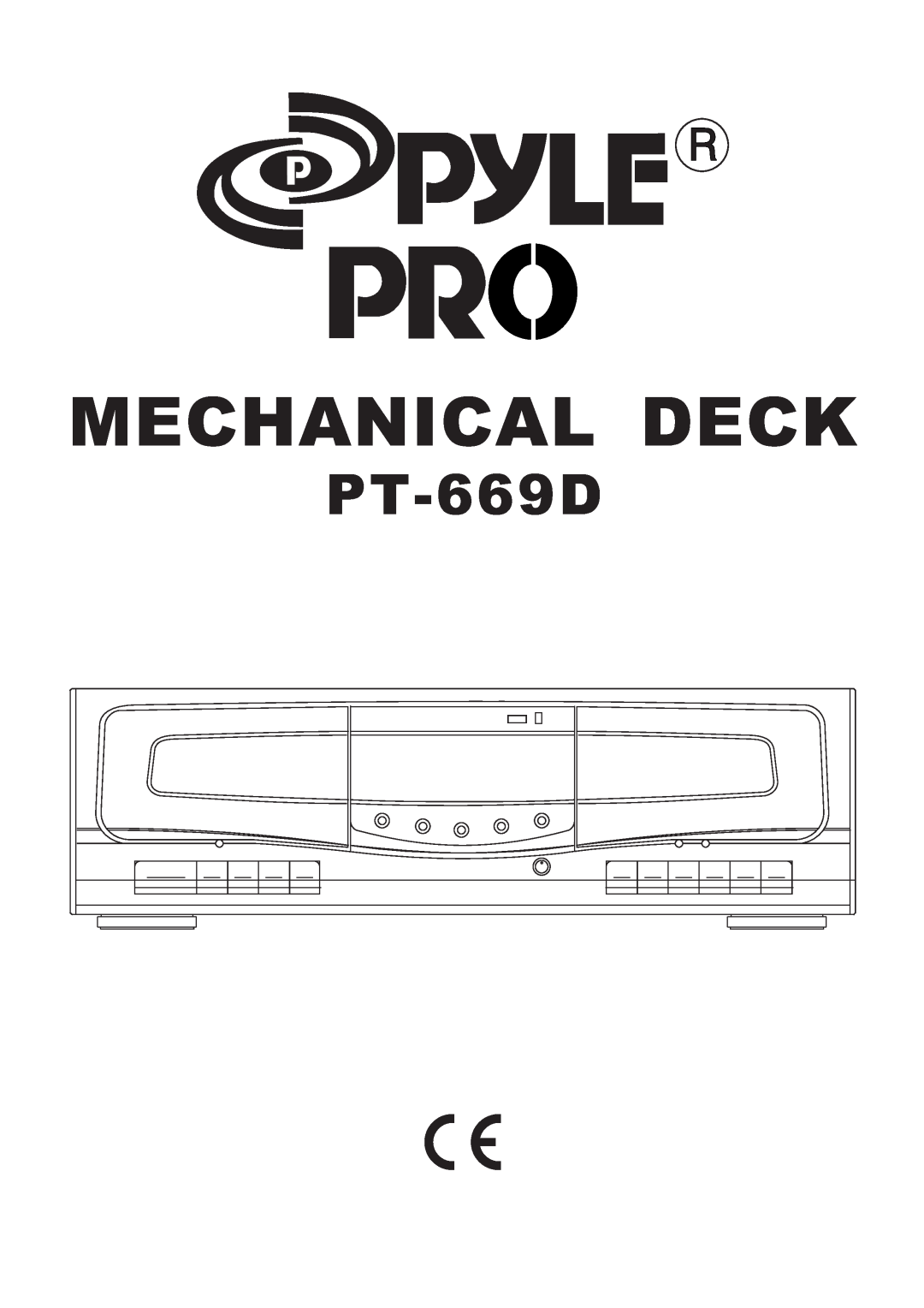 PYLE Audio PT-669D manual Mechanical Deck 