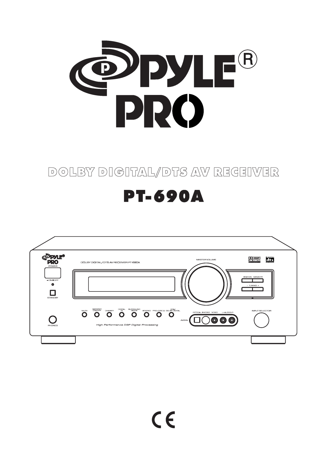 PYLE Audio manual Dolby Digital/Dts Av Receiver, DOLBY DIGITAL/DTS AV RECEIVER PT-690A 