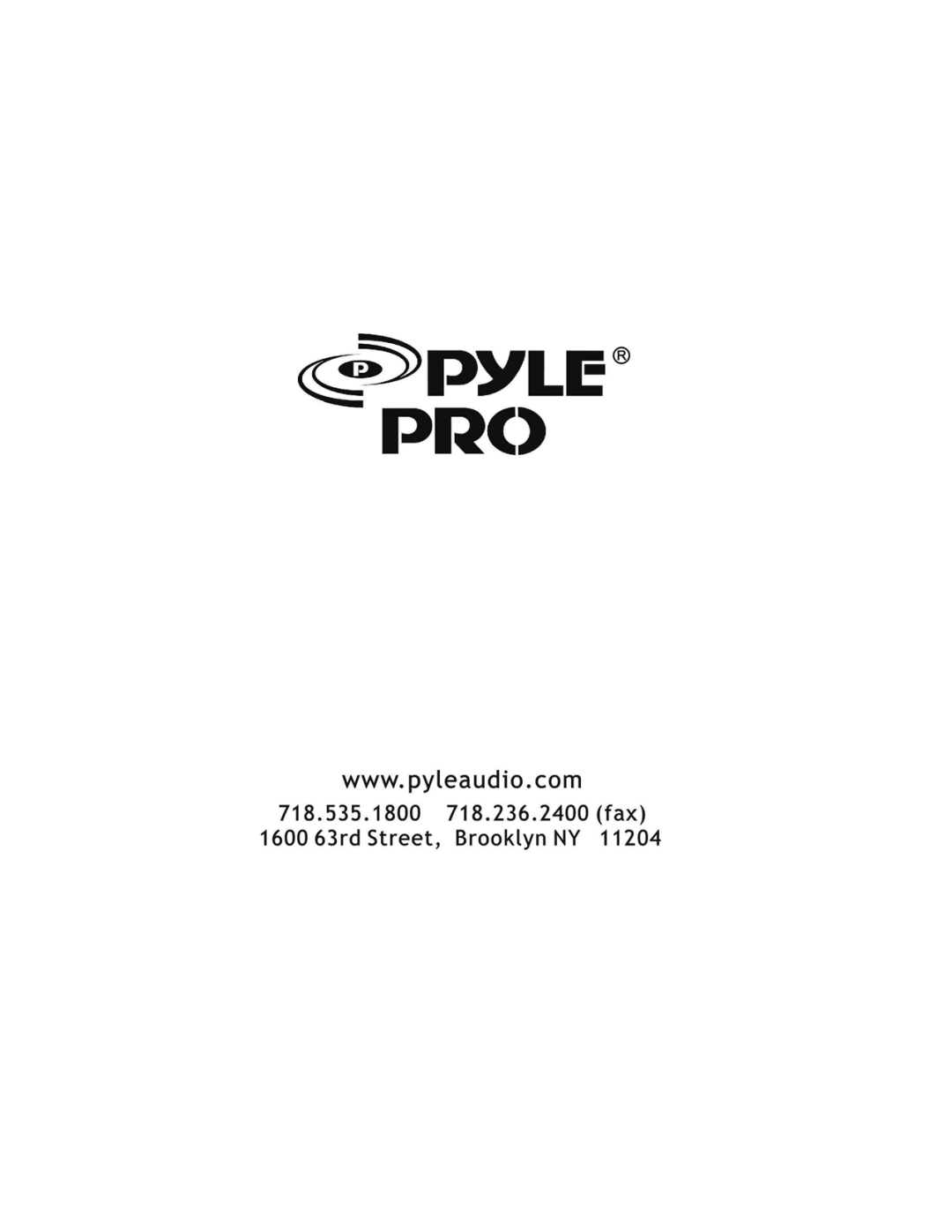 PYLE Audio PT504 owner manual 