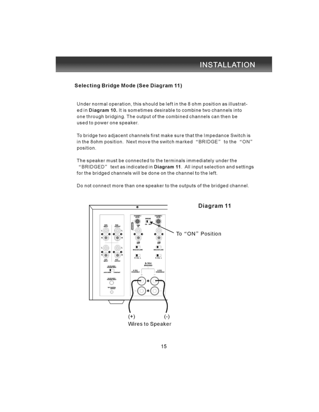 PYLE Audio PT8000CH owner manual 