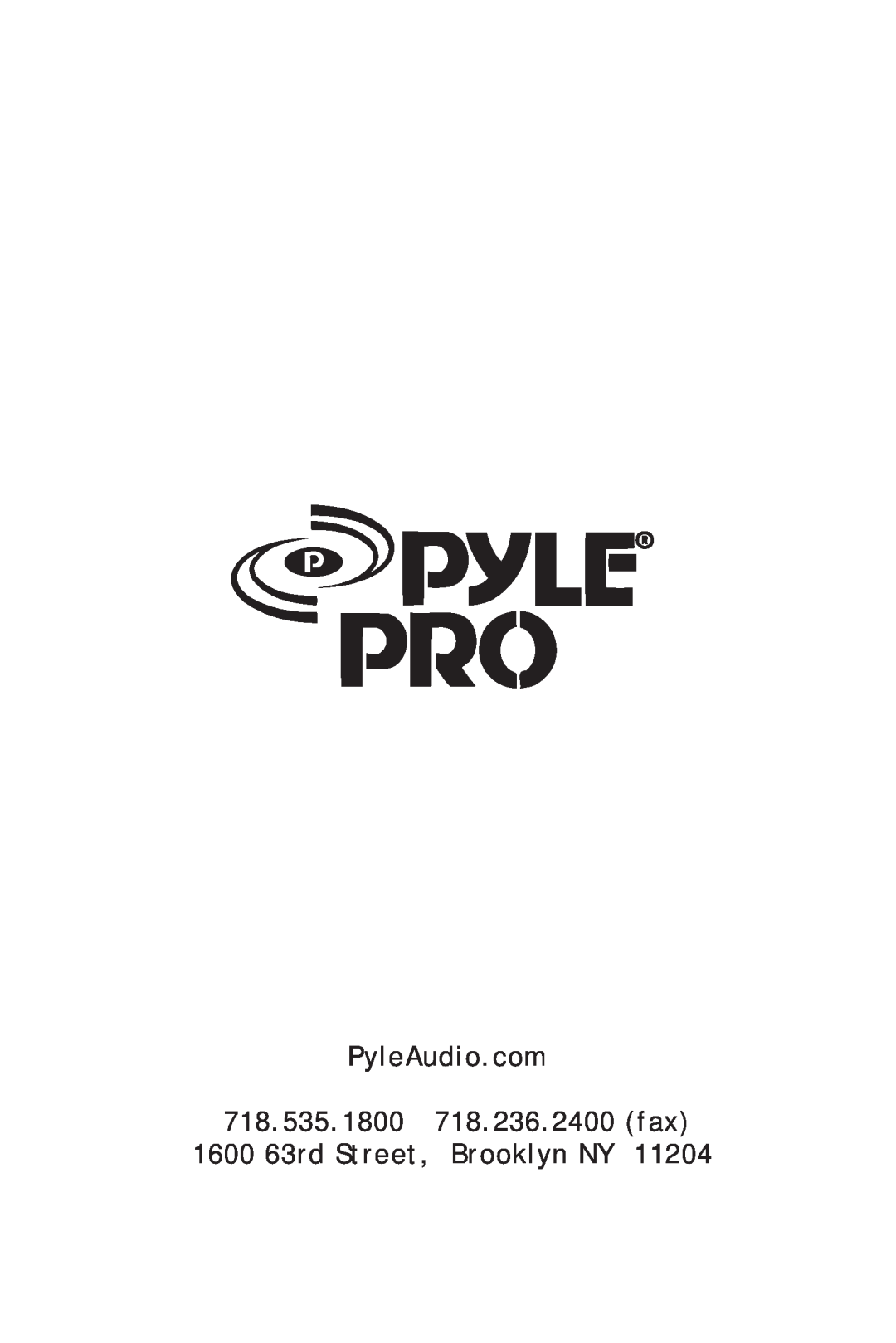 PYLE Audio PTA3000 manual 