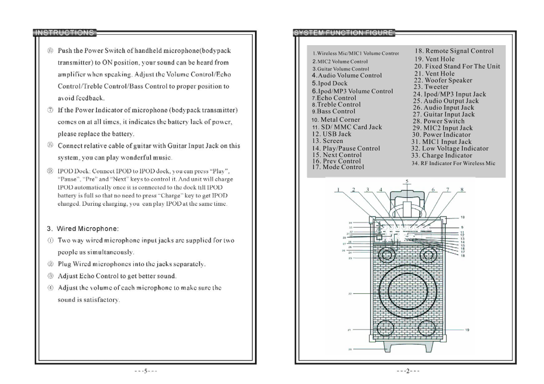 PYLE Audio PWMA-1090UI manual Audio Volume Control Ipod Dock Ipod/MP3 Volume Control 