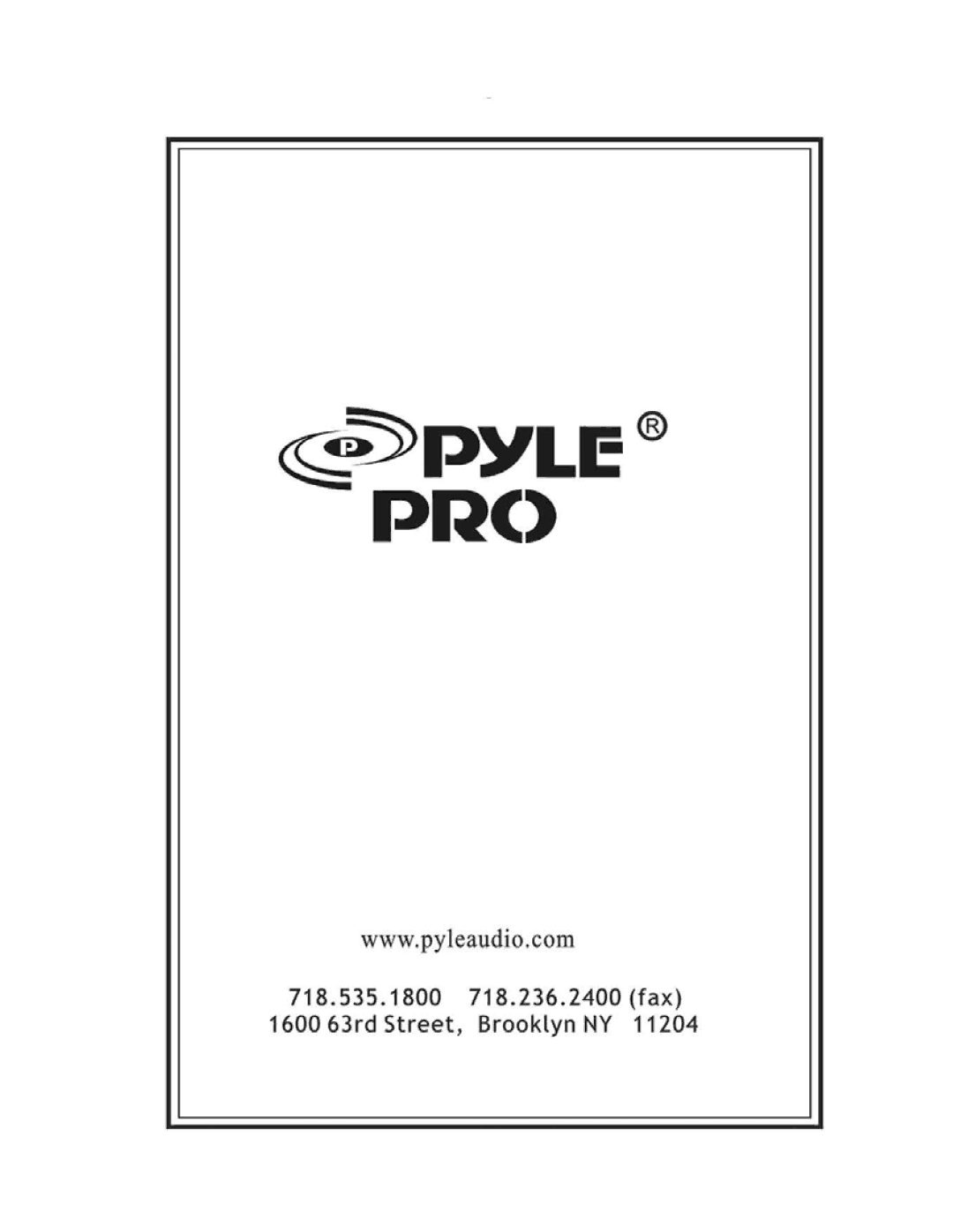 PYLE Audio PWMA1080I owner manual 