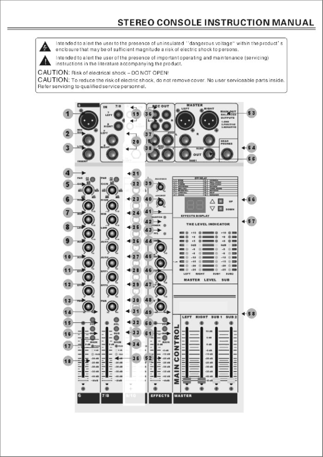 PYLE Audio PYMXA10 manual 