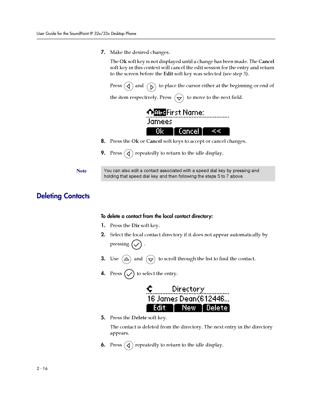 PYLE Audio SIP 3.2.1 manual Deleting Contacts 