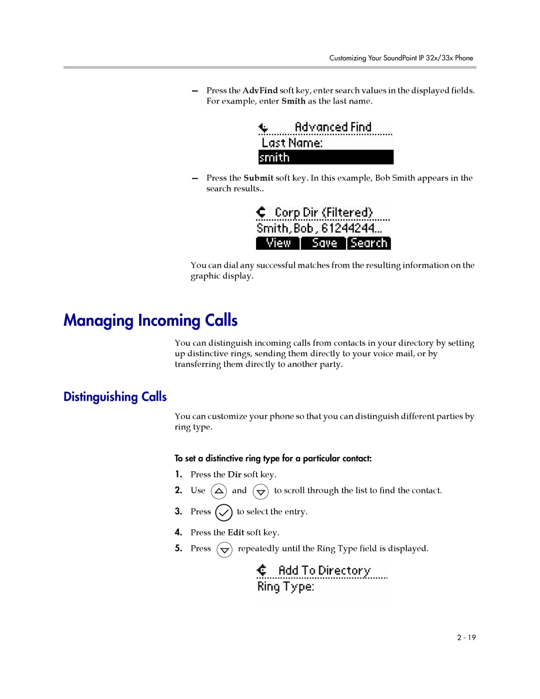 PYLE Audio SIP 3.2.1 manual Managing Incoming Calls, Distinguishing Calls 