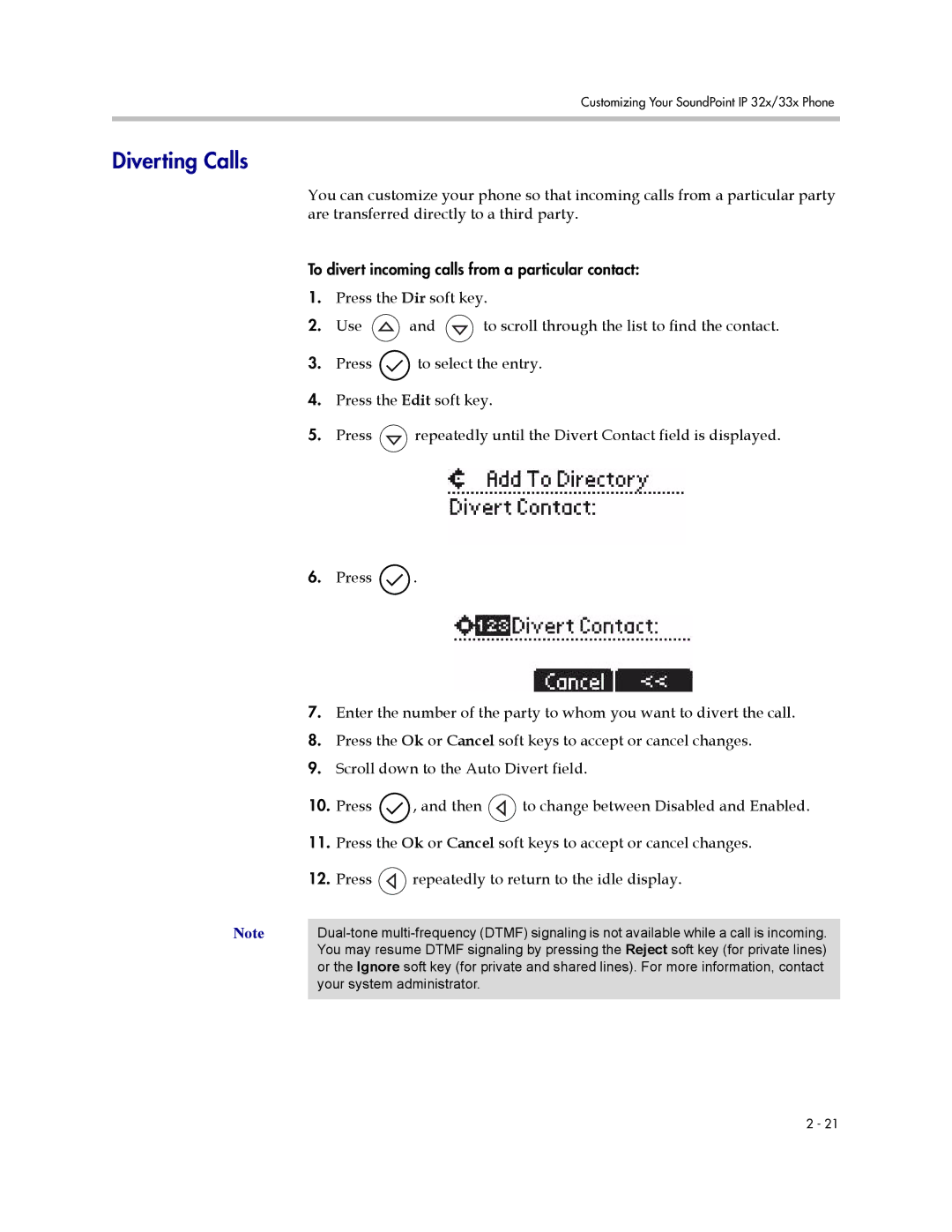 PYLE Audio SIP 3.2.1 manual Diverting Calls 