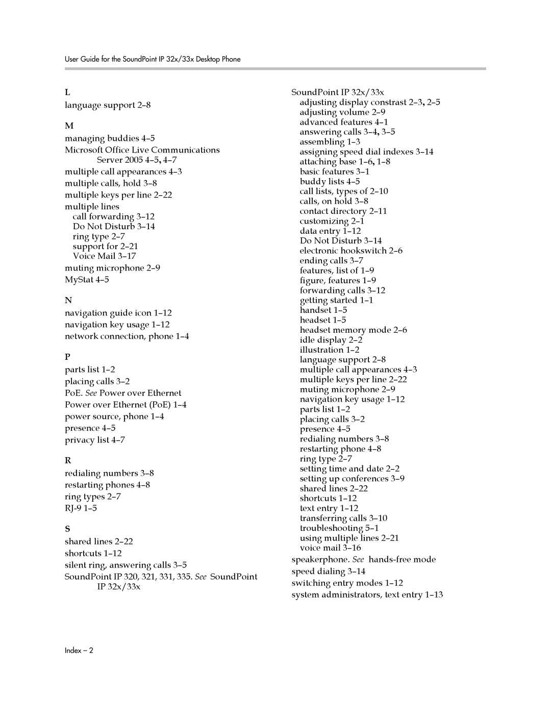 PYLE Audio SIP 3.2.1 manual User Guide for the SoundPoint IP 32x/33x Desktop Phone 