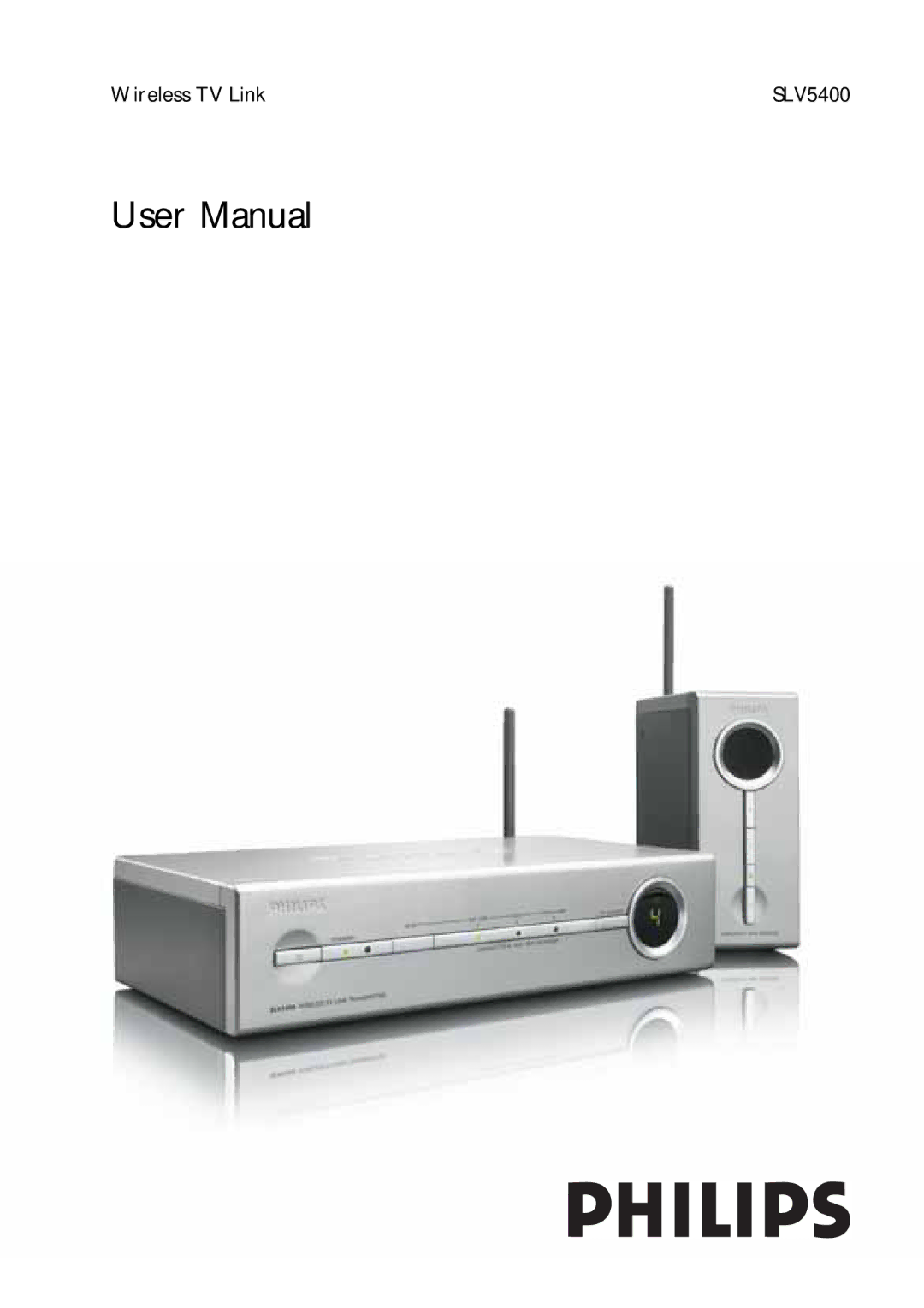 PYLE Audio SLV5400 user manual Wireless TV Link 