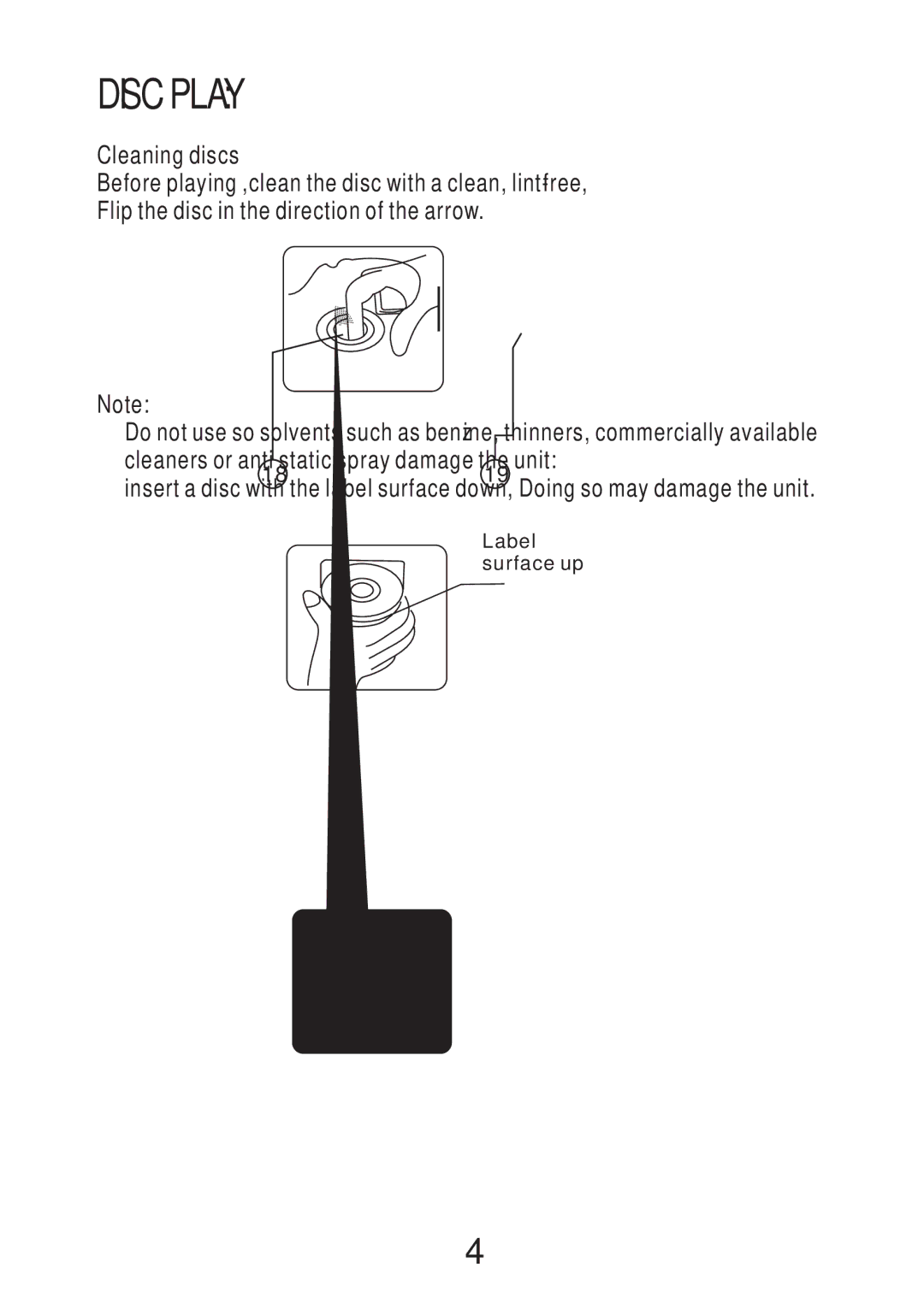 Pyramid Car Audio CDR22KIT instruction manual Disc Play 