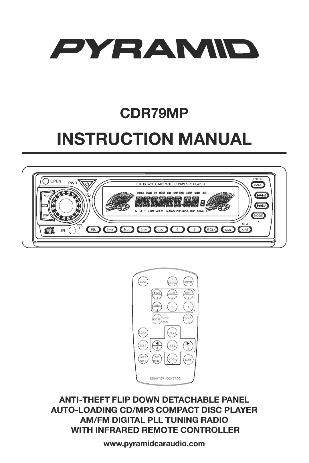 Pyramid Car Audio CDR79MP manual 