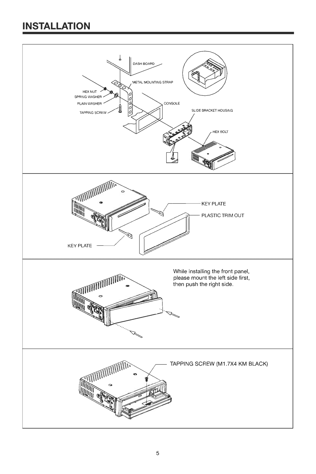 Pyramid Car Audio CDR81DFX manual 