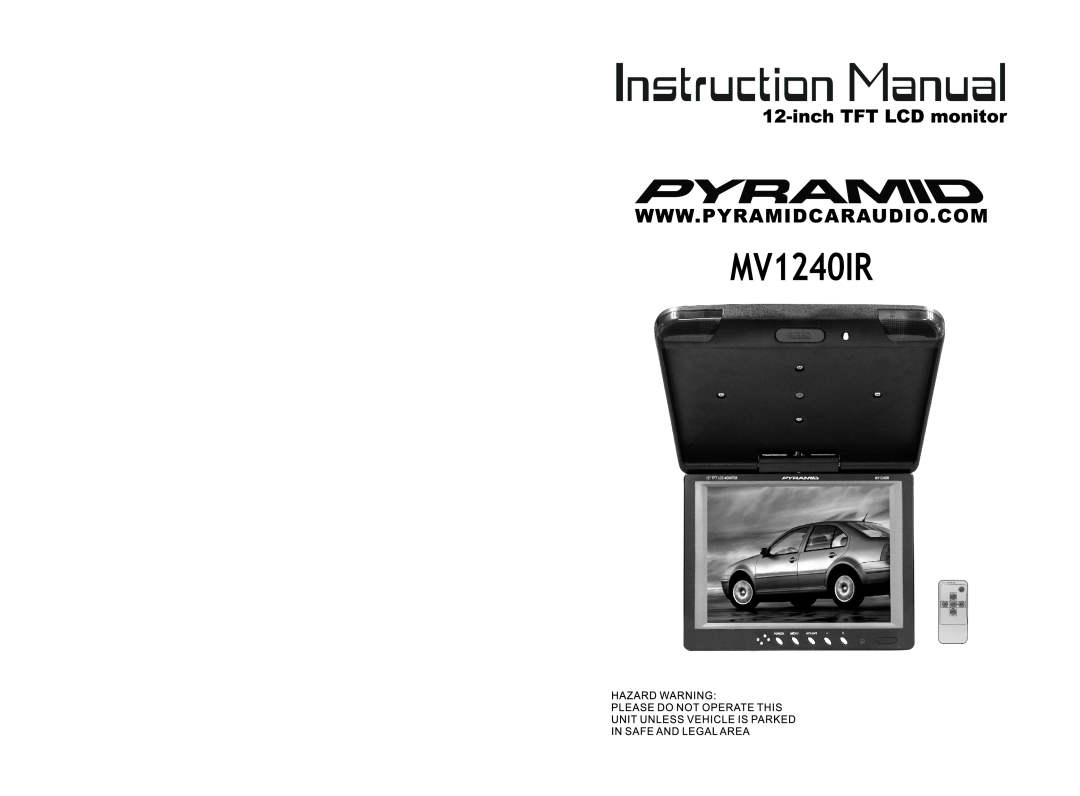 Pyramid Car Audio MV1240IR manual 
