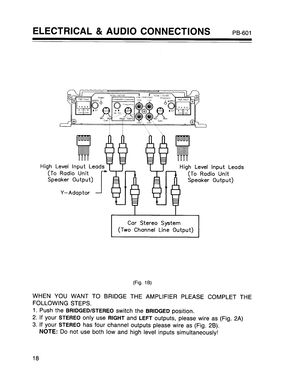 Pyramid Car Audio PB-301, PB-601, PB-101, PB-251 manual 