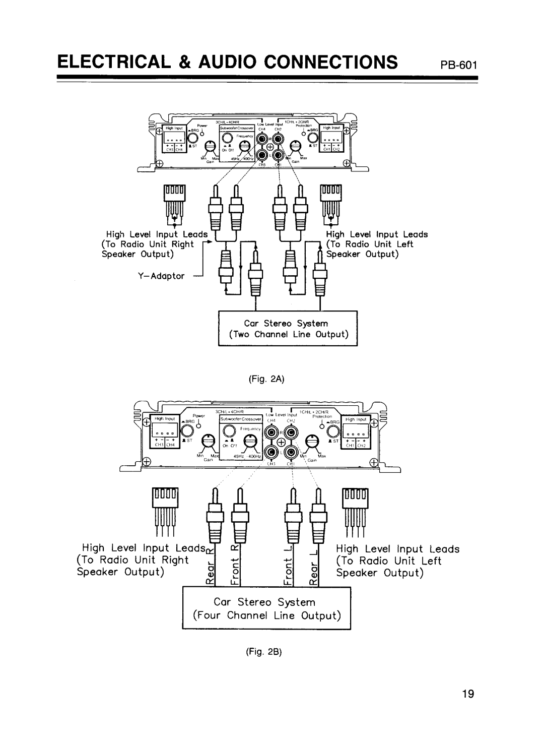 Pyramid Car Audio PB-251, PB-601, PB-101, PB-301 manual 