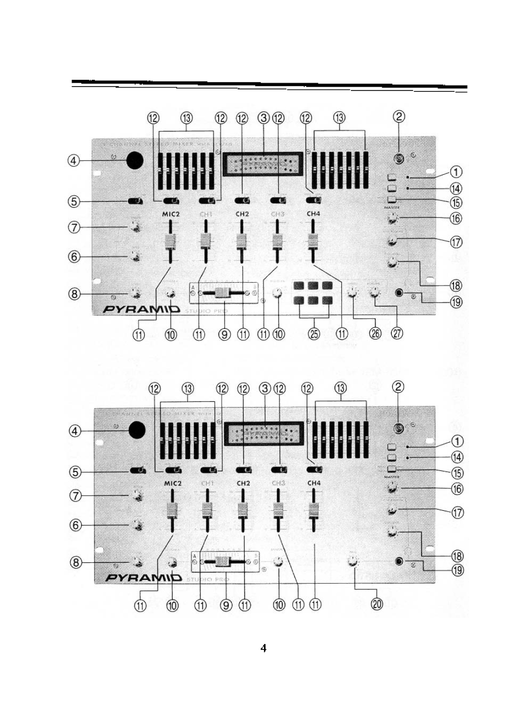 Pyramid Car Audio PM-7501, PM-8001, PM-8501, PM-4001 manual 