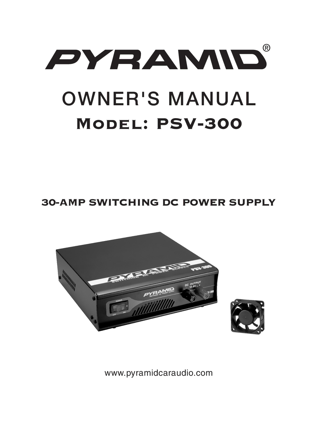 Pyramid Car Audio owner manual Model PSV-300 