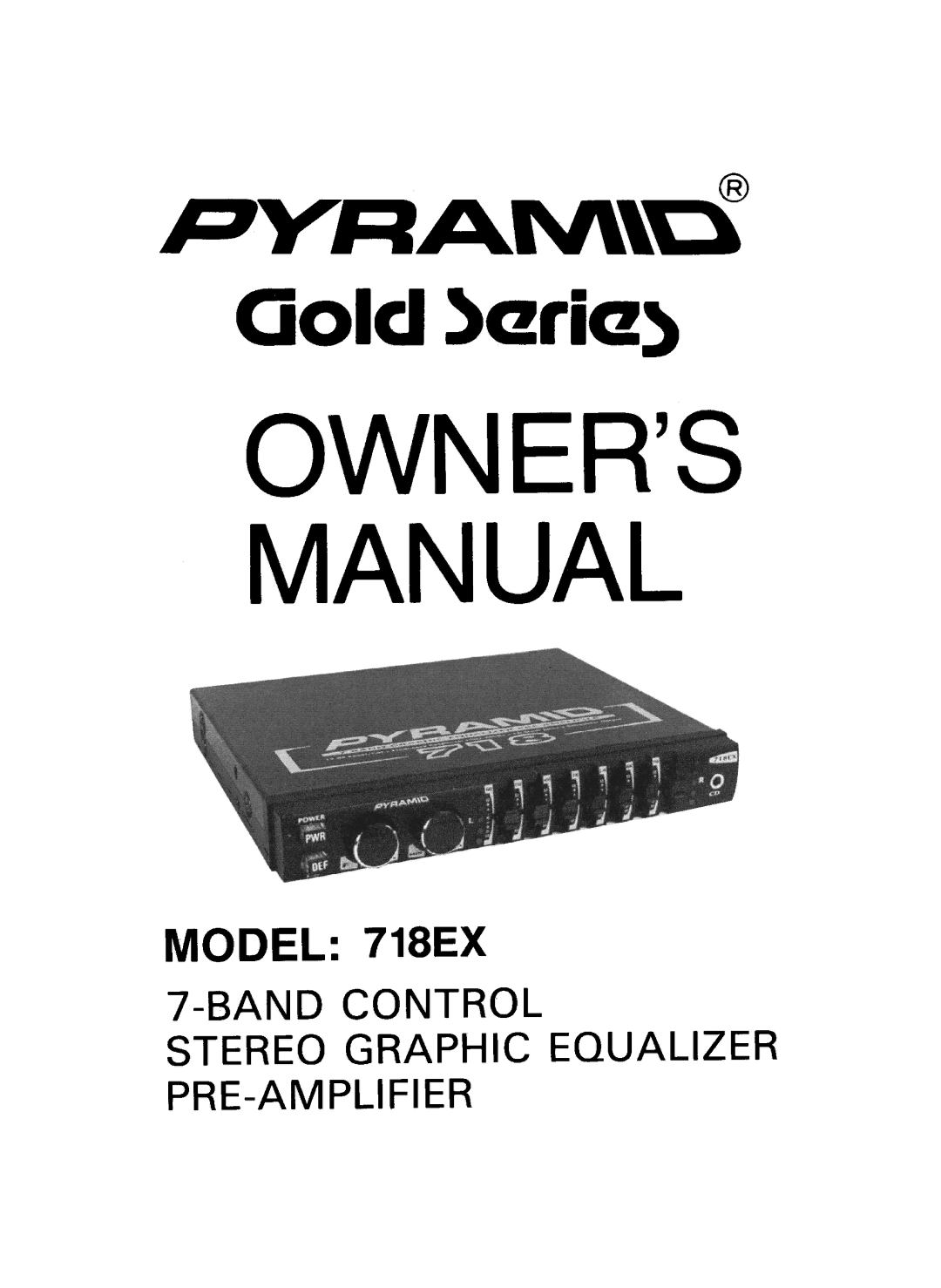 Pyramid Technologies 718EX manual 