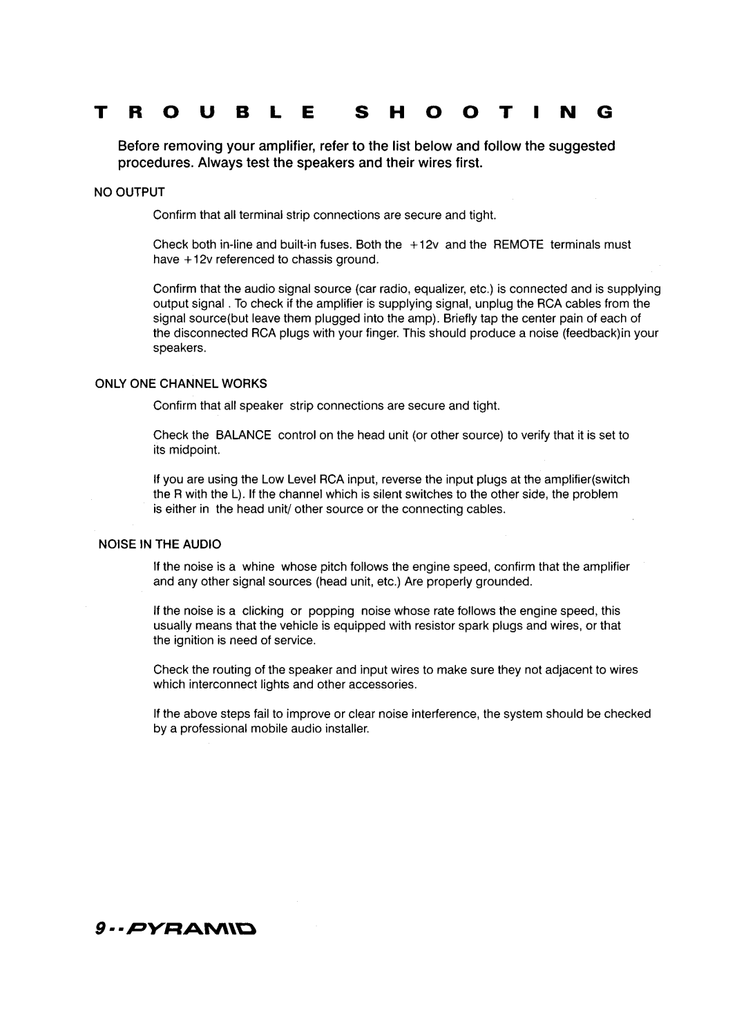 Pyramid Technologies CR-71 manual 