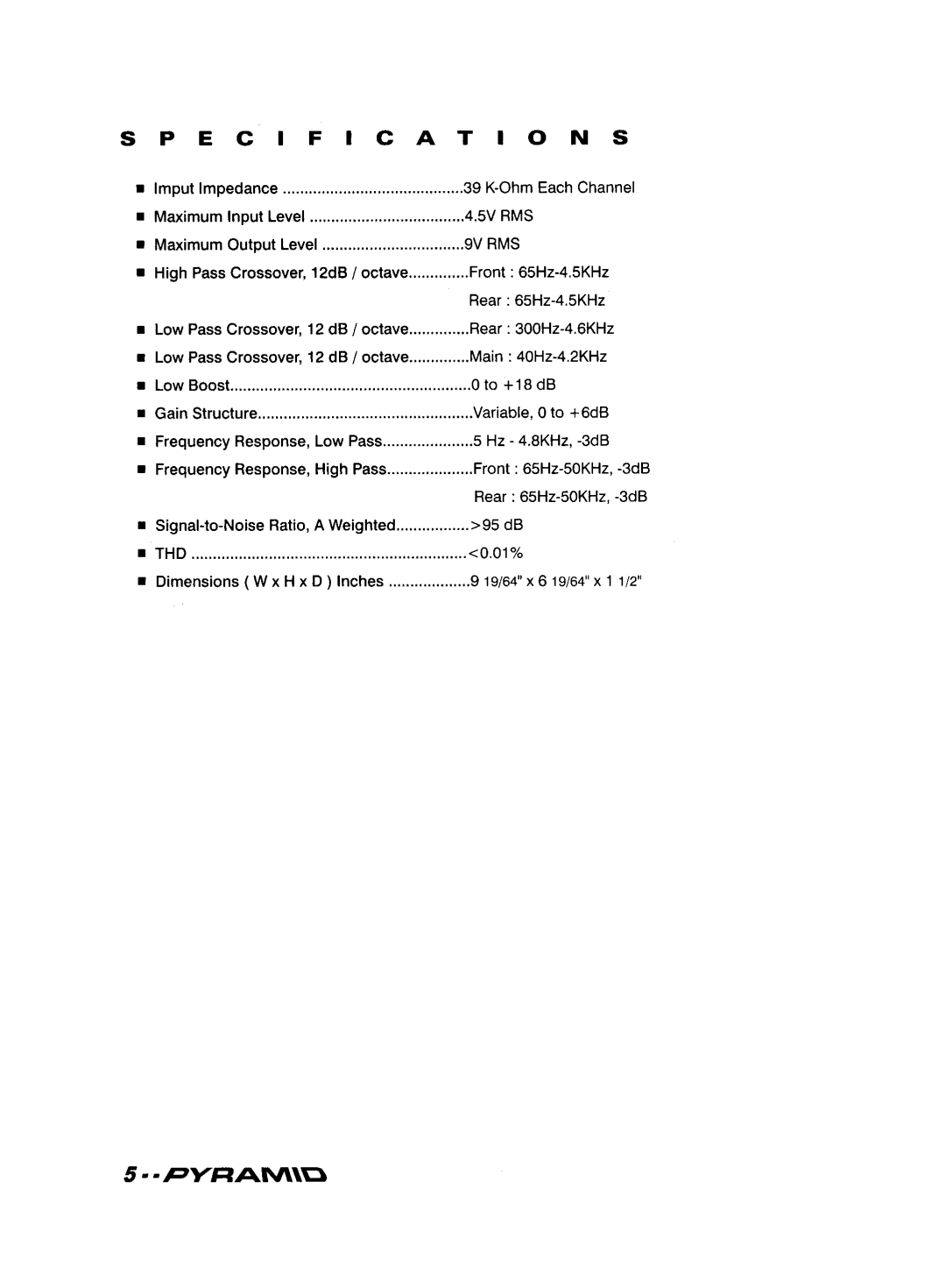 Pyramid Technologies CR-71 manual 