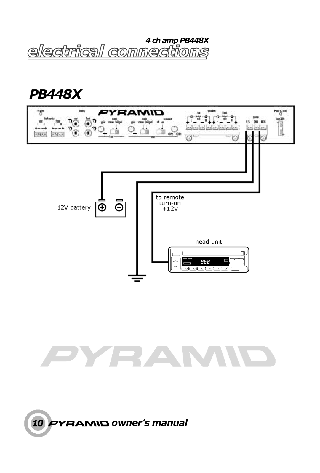 Pyramid Technologies PB446X, PB449X, PB444X owner manual PB448X 