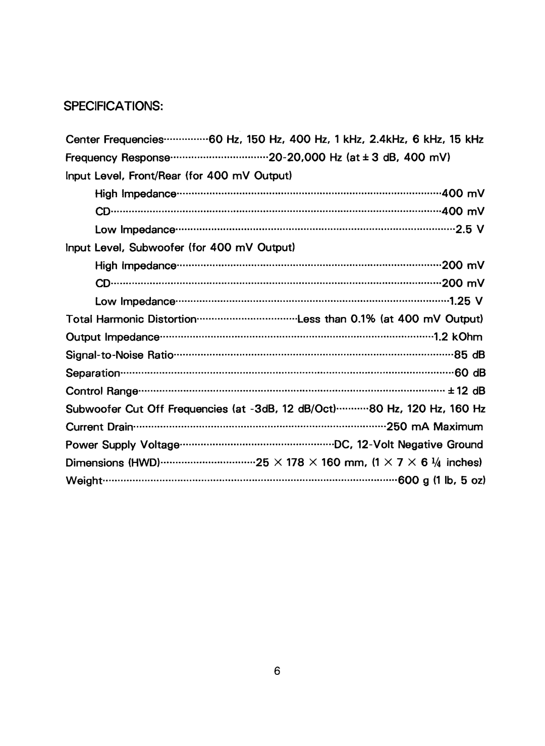 Pyramid Technologies SE703WX, SE703EX manual 