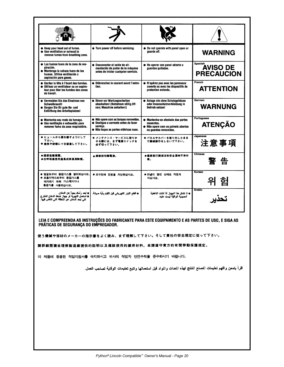 Python 232-835 owner manual 