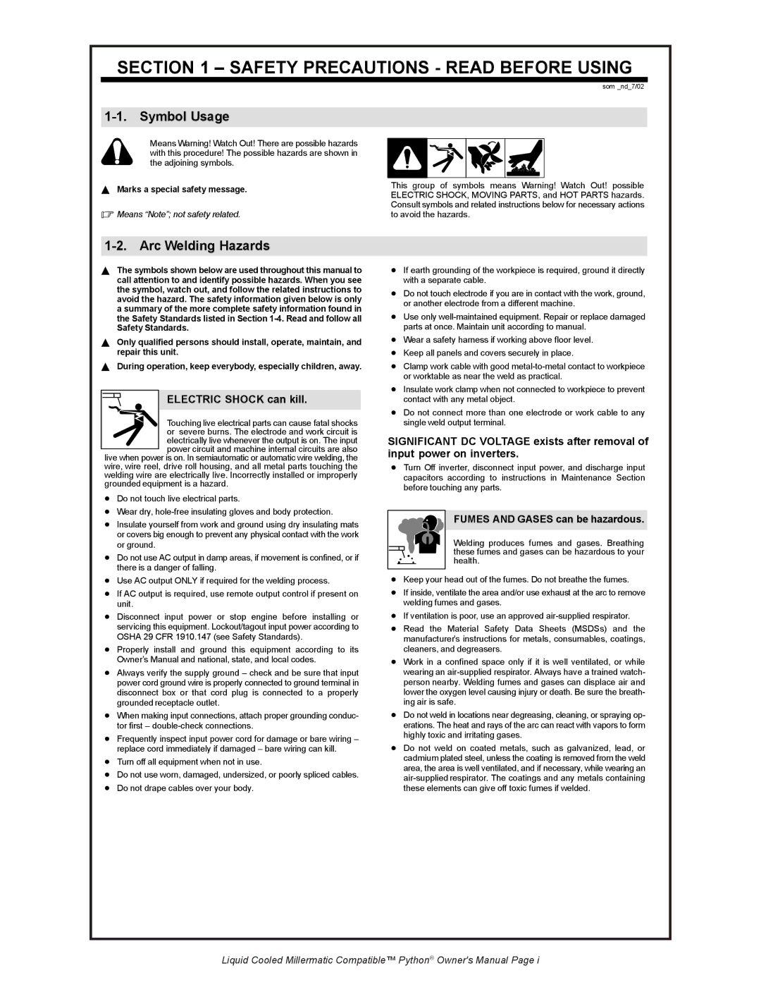 Python 248-8XX owner manual SAfETY Precautions Read BEfORE Using, Symbol Usage 