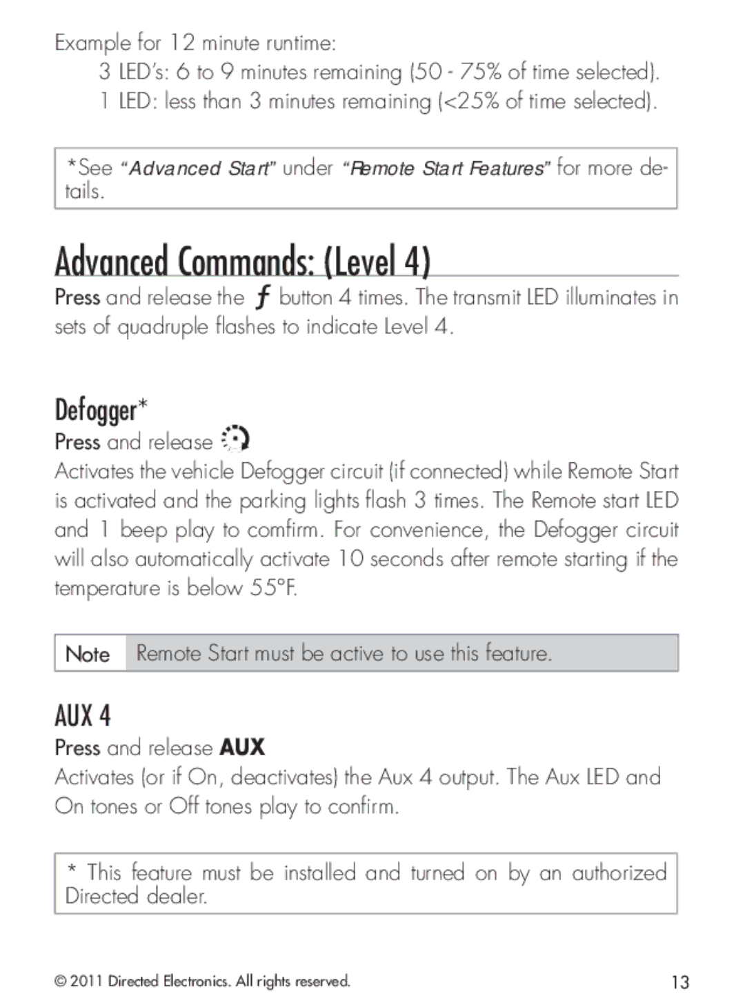 Python 424 manual Defogger, Example for 12 minute runtime 