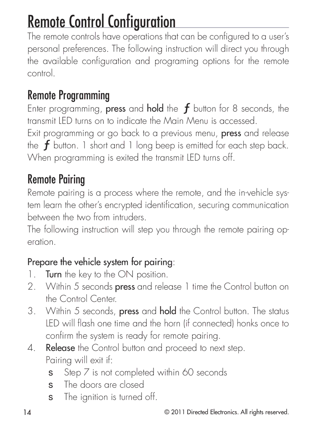 Python 424 manual Remote Control Conﬁguration, Remote Programming, Remote Pairing 