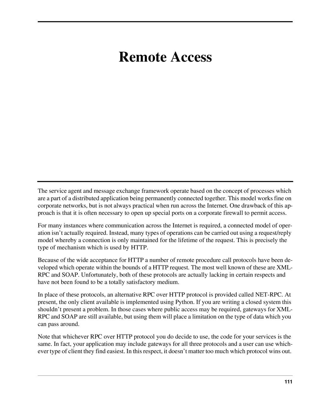 Python 7.0pl5, Python Manual manual Remote Access 