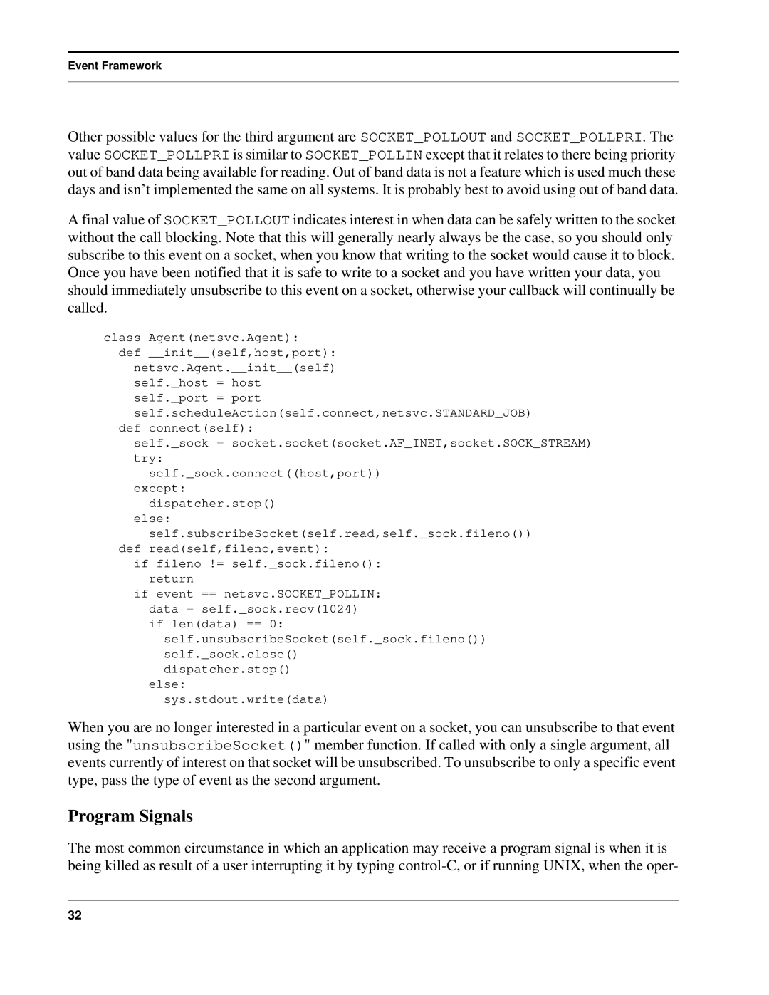 Python Python Manual, 7.0pl5 manual Program Signals 