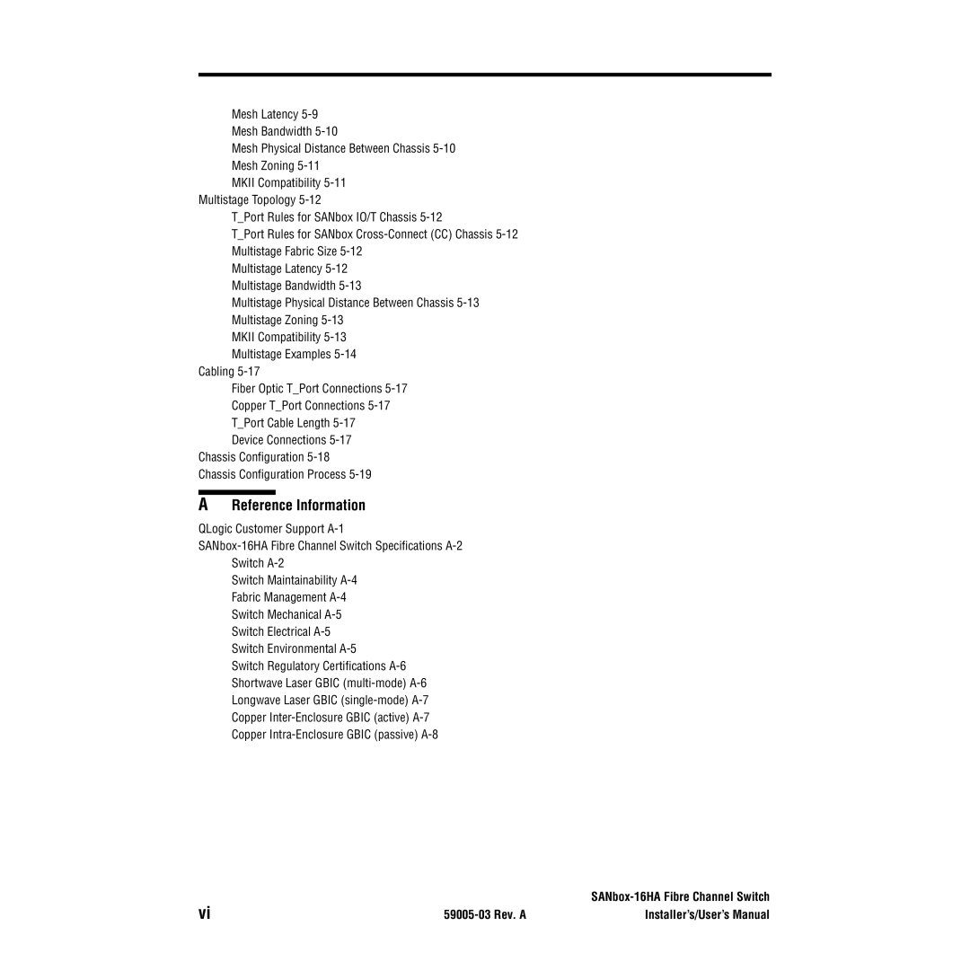 Q-Logic 16HA user manual Reference Information 