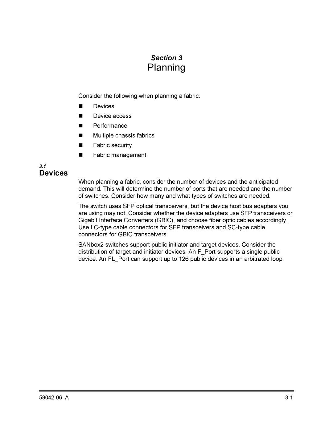 Q-Logic 2-8C manual Planning, Devices 