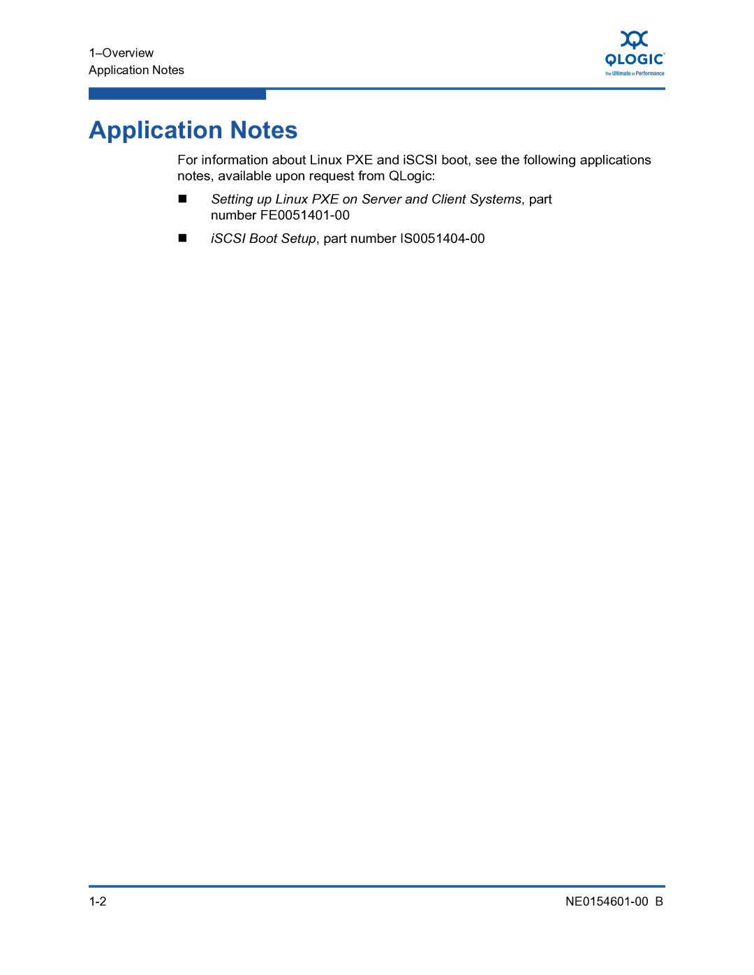 Q-Logic 3100, 3000 manual Application Notes,  iSCSI Boot Setup, part number IS0051404-00 