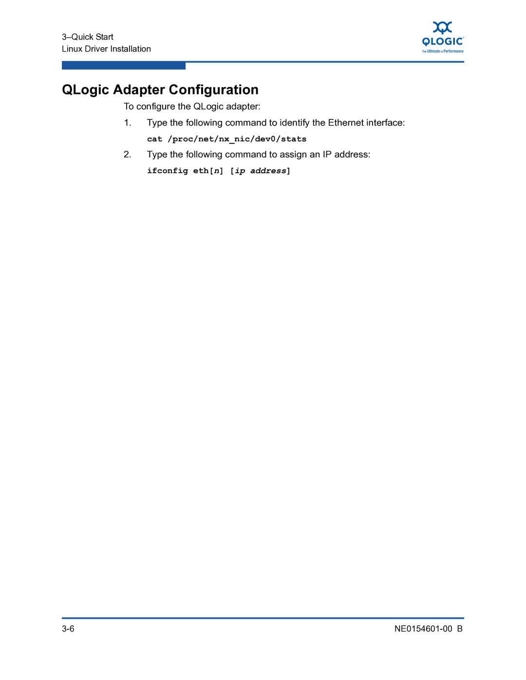 Q-Logic 3100, 3000 manual QLogic Adapter Configuration 