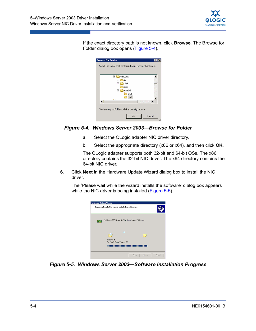 Q-Logic 3100, 3000 manual Windows Server 2003-Browse for Folder 