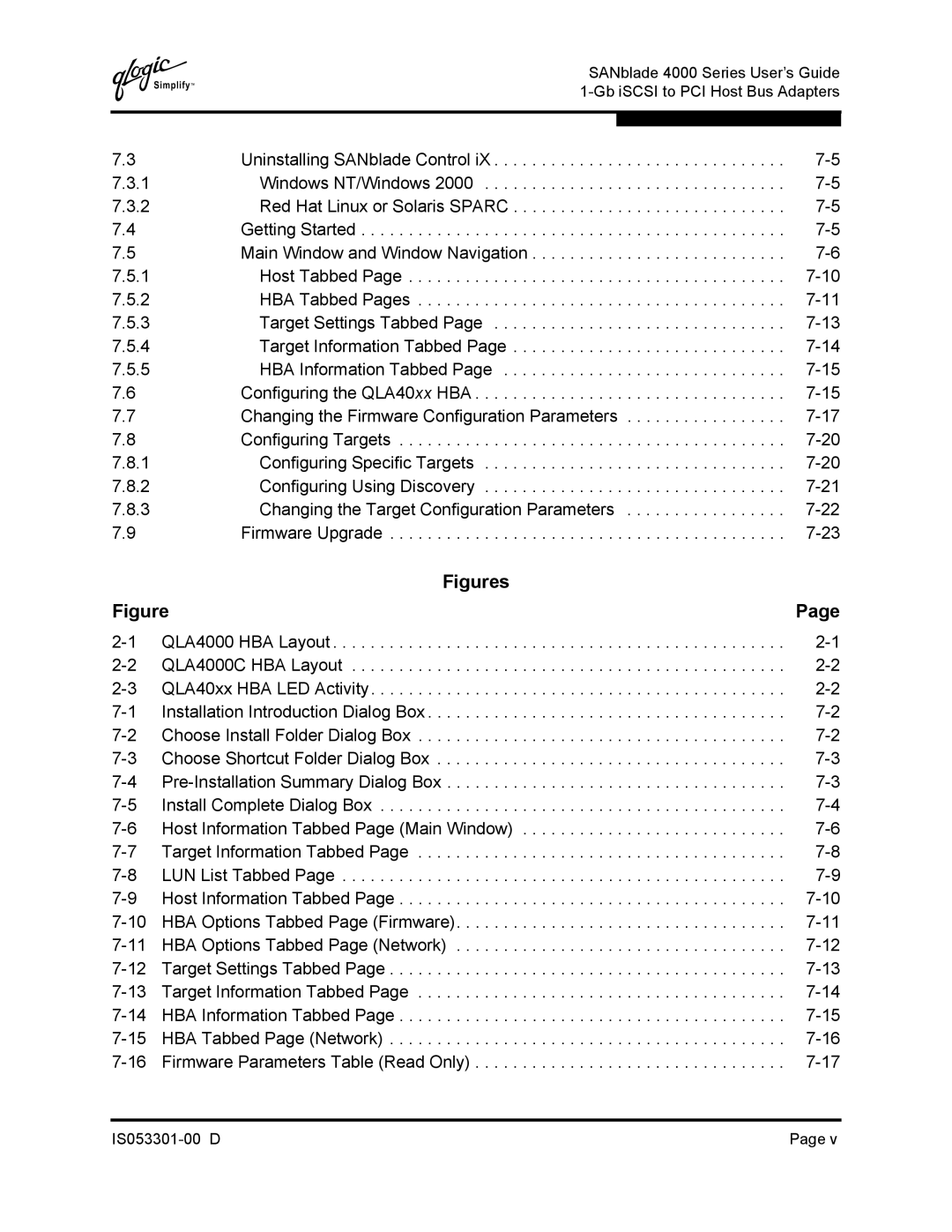 Q-Logic 4000 SERIES manual Figures 