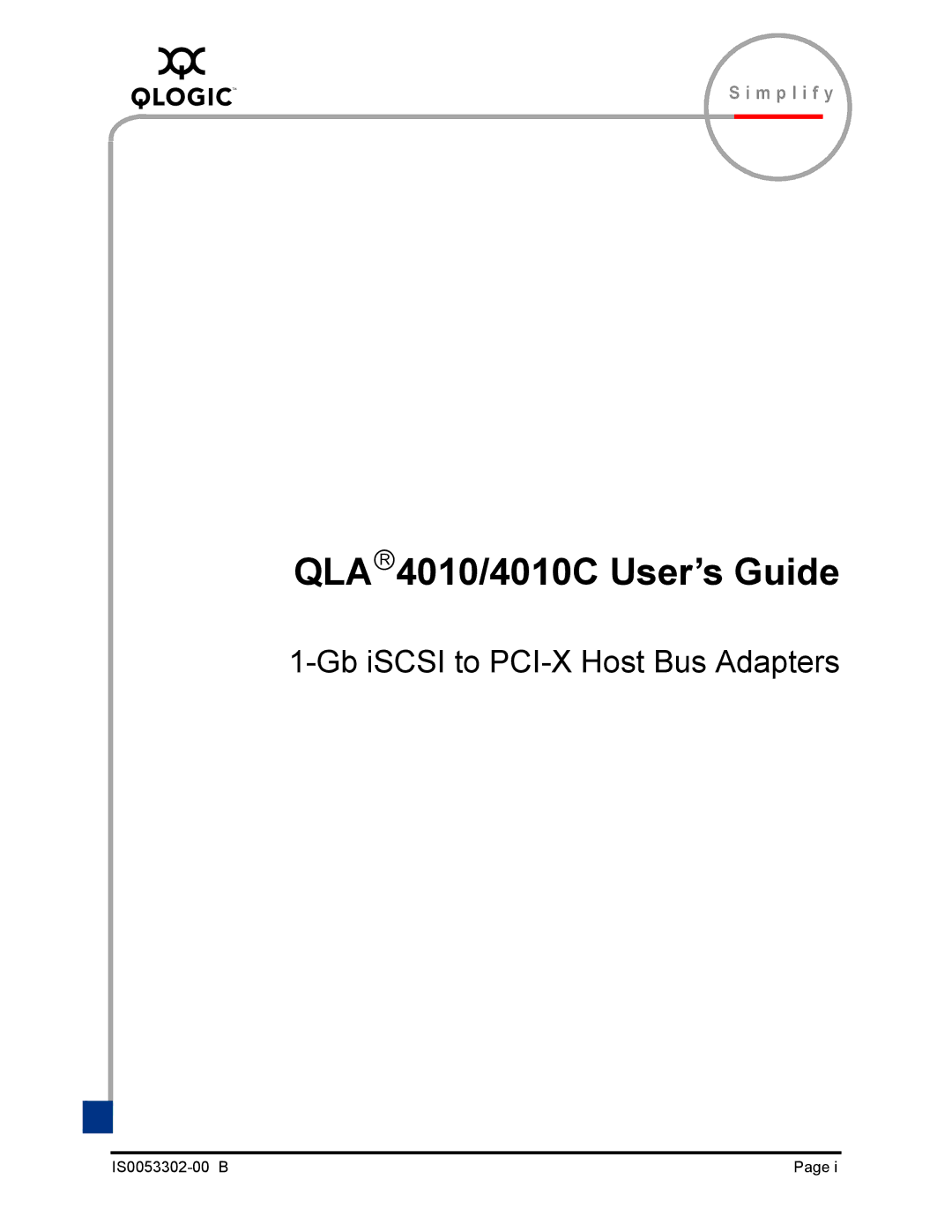 Q-Logic manual QLA4010/4010C User’s Guide 