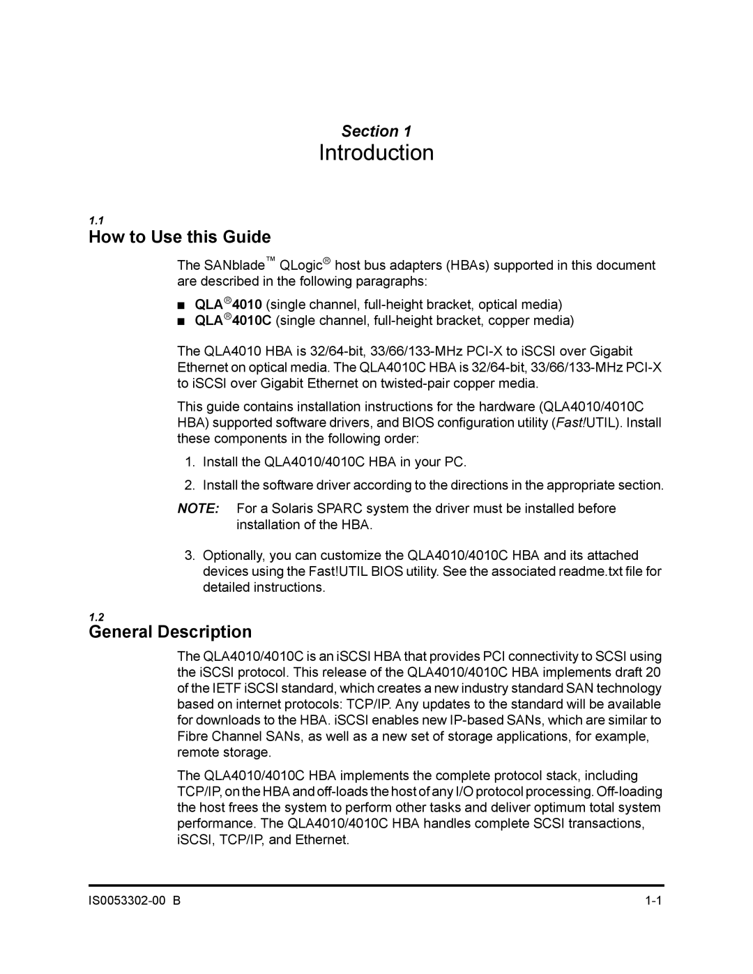 Q-Logic 4010C manual How to Use this Guide, General Description 