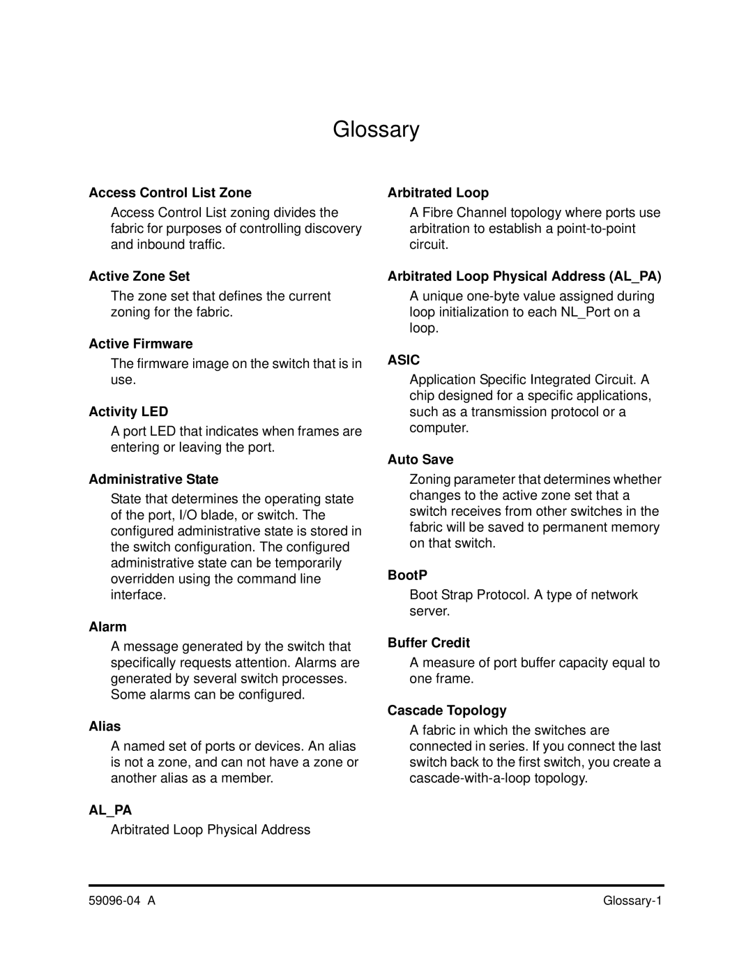 Q-Logic 5000 manual Glossary 