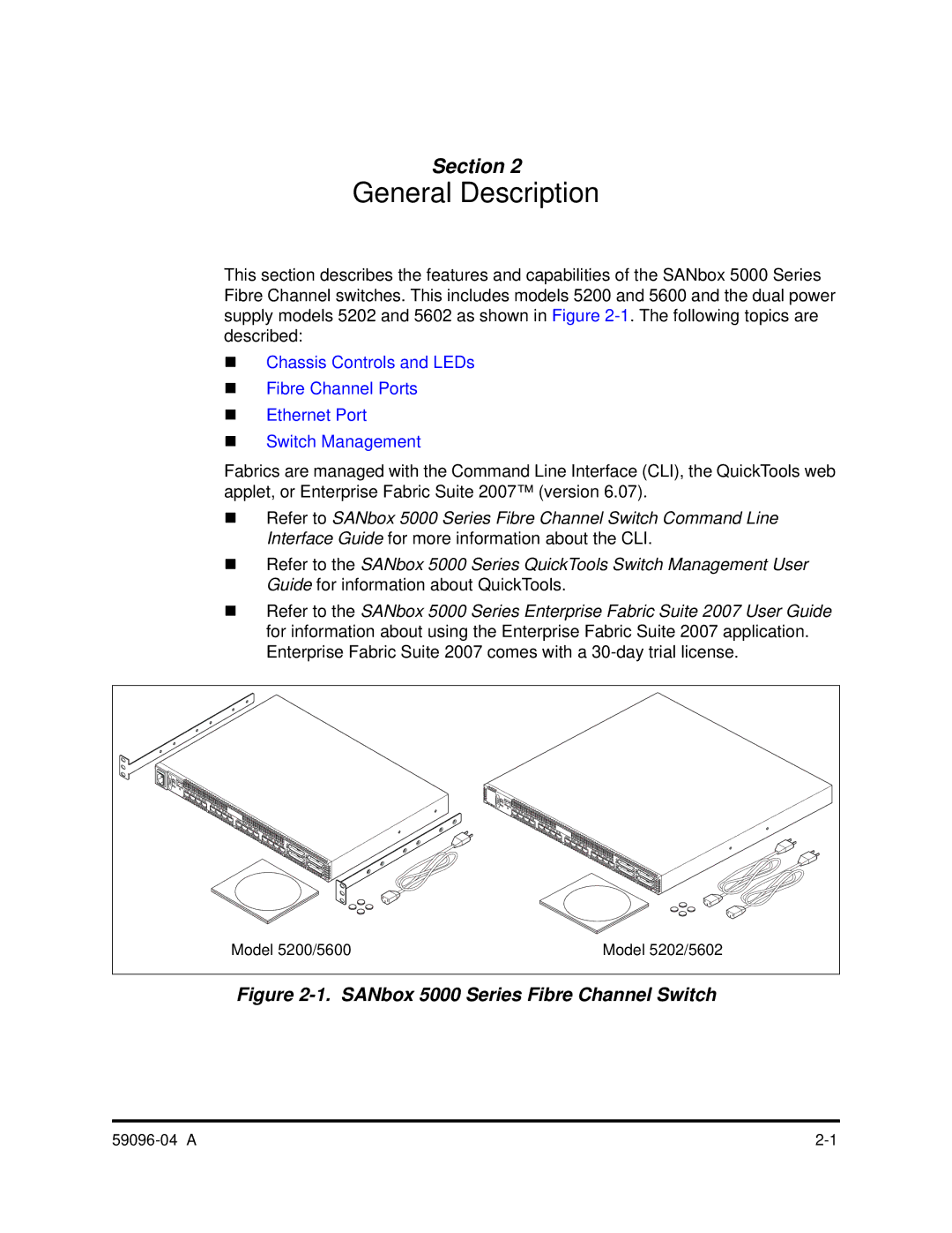 Q-Logic 5000 manual General Description 