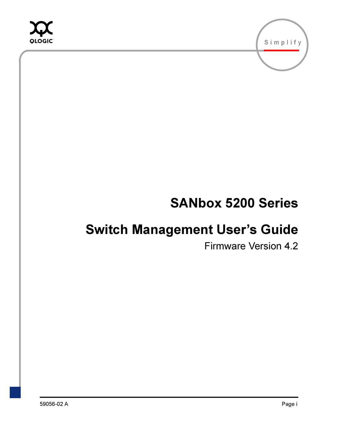 Q-Logic 5202 manual SANbox 5200 Series Switch Management User’s Guide 