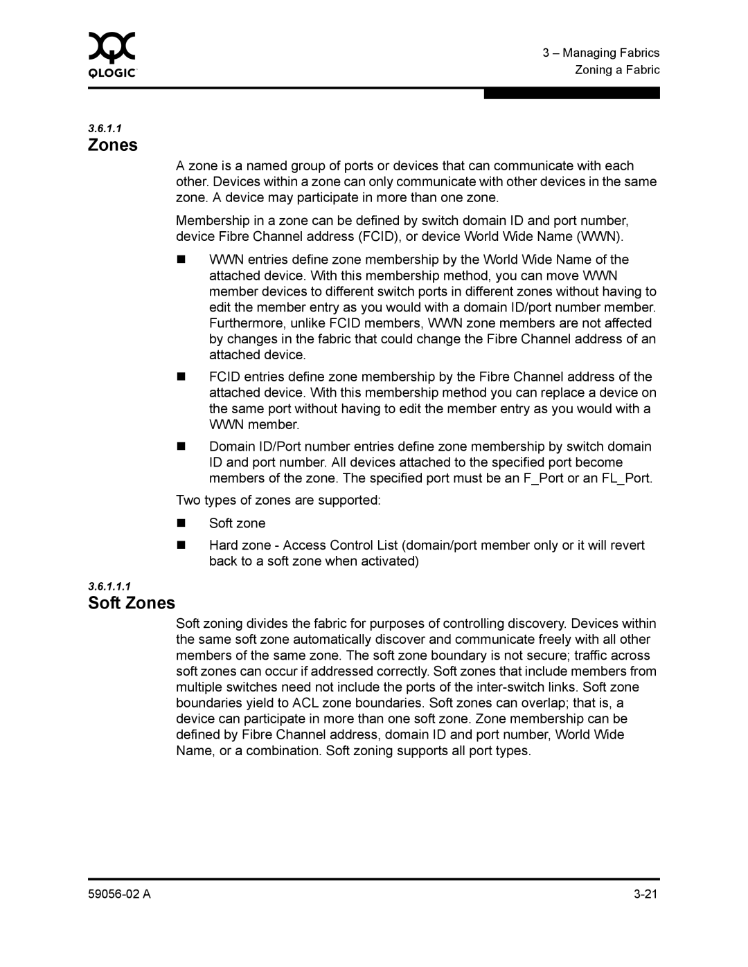 Q-Logic 5202, 5200 manual Soft Zones 