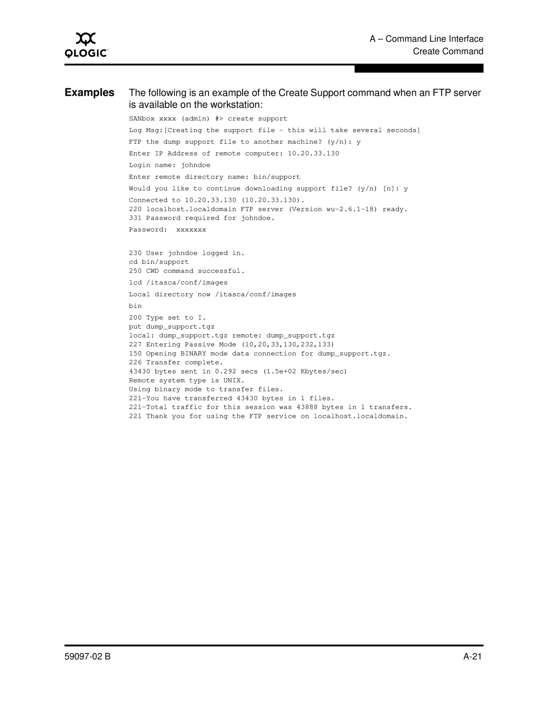 Q-Logic 5600 manual Local directory now /itasca/conf/images bin 