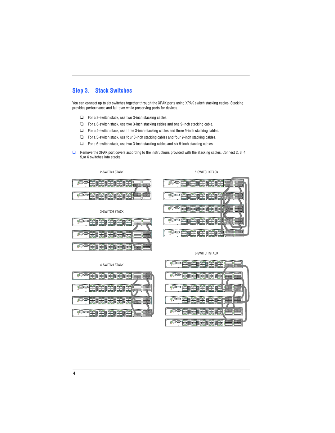 Q-Logic 5800V SERIES quick start Stack Switches 